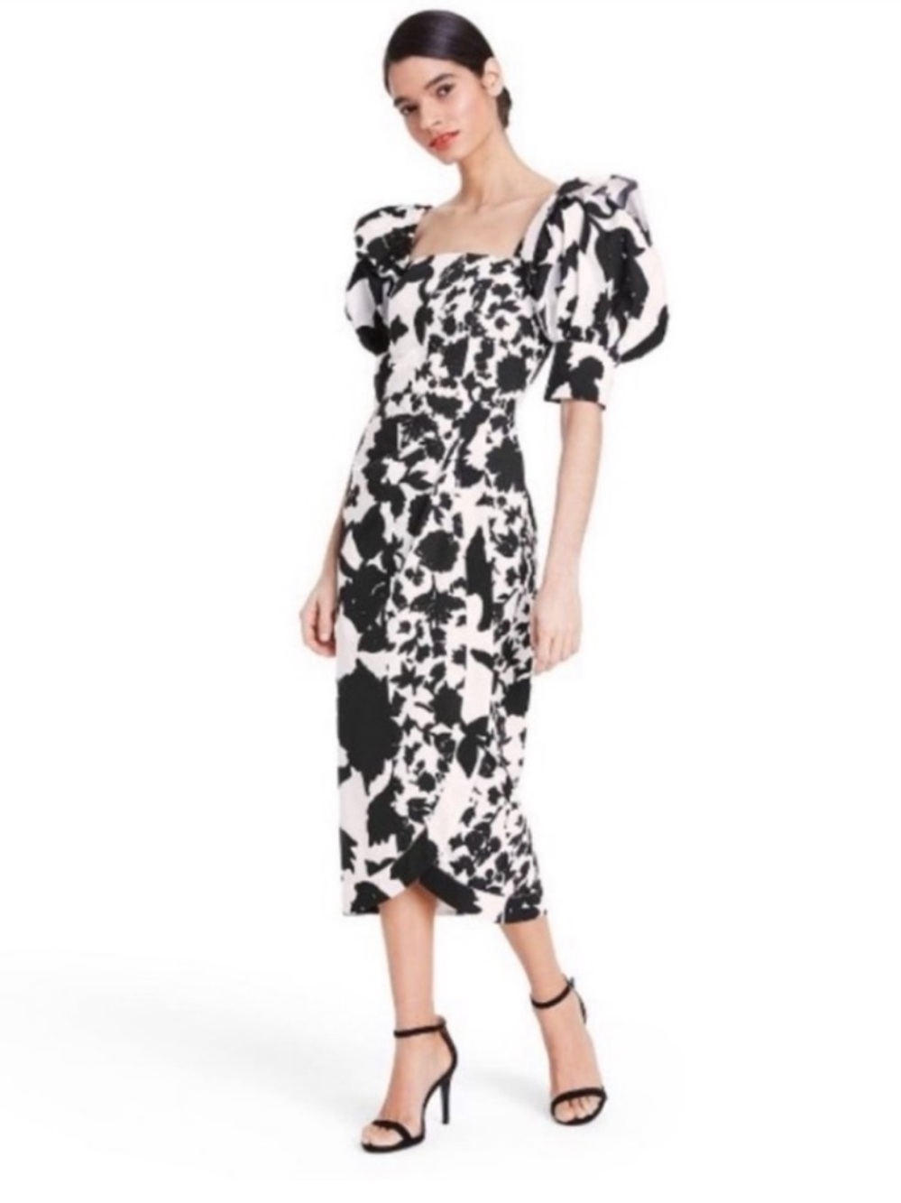 Christopher John Rogers x Target Floral Puff-Sleeve Midi Dress